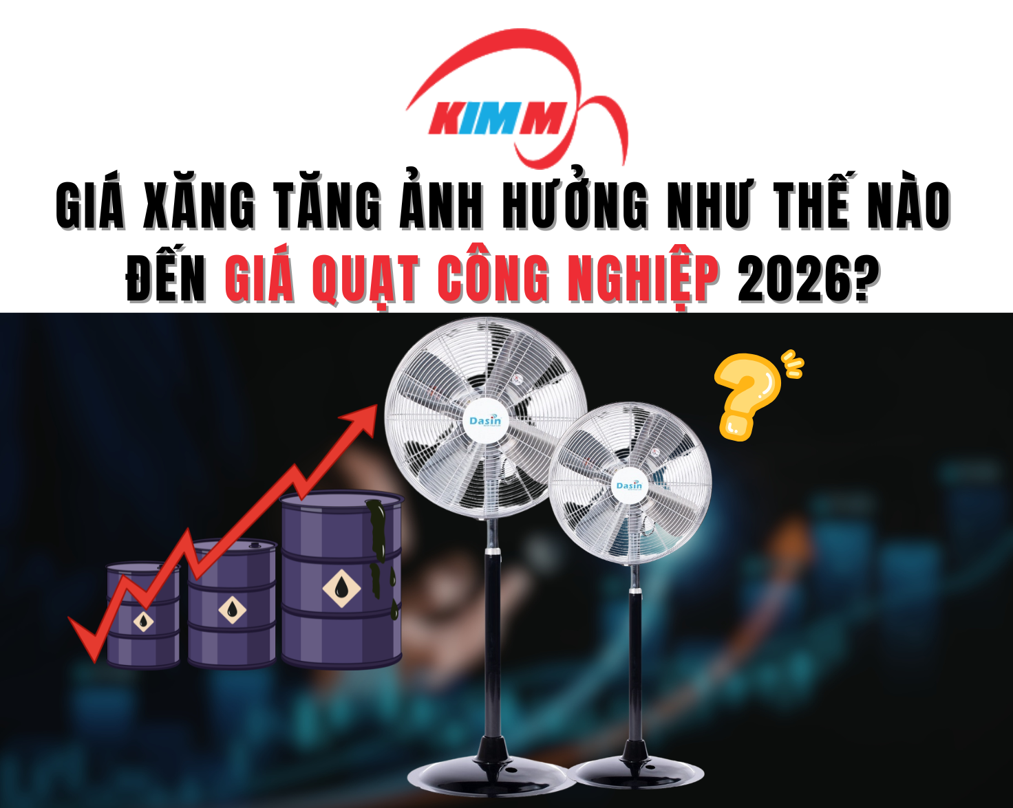Giá Xăng Tăng Ảnh Hưởng Như Thế Nào Đến Giá Quạt Công Nghiệp 2026?
