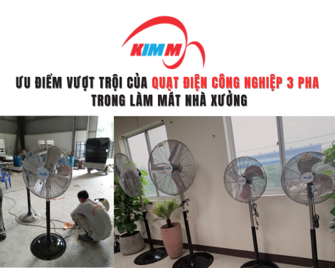 Ưu Điểm Vượt Trội Của Quạt Điện Công Nghiệp 3 Pha Trong Làm Mát Nhà Xưởng