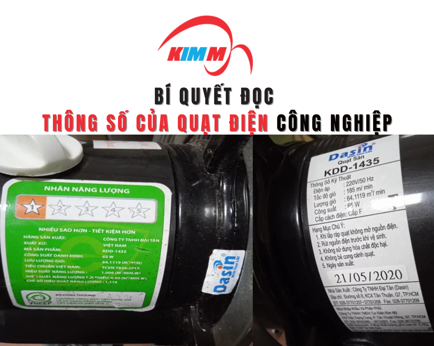 Bí Quyết Đọc Thông Số Của Quạt Điện Công Nghiệp