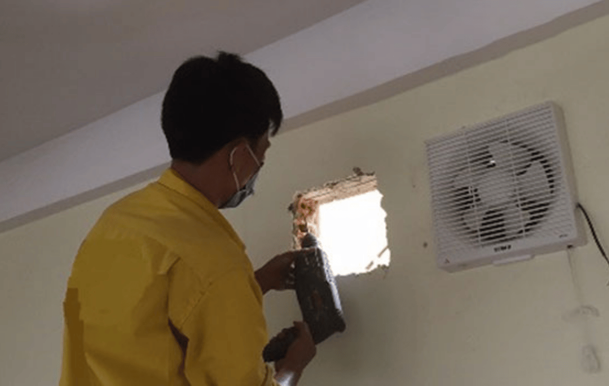 Lắp quạt thông gió gia dụng