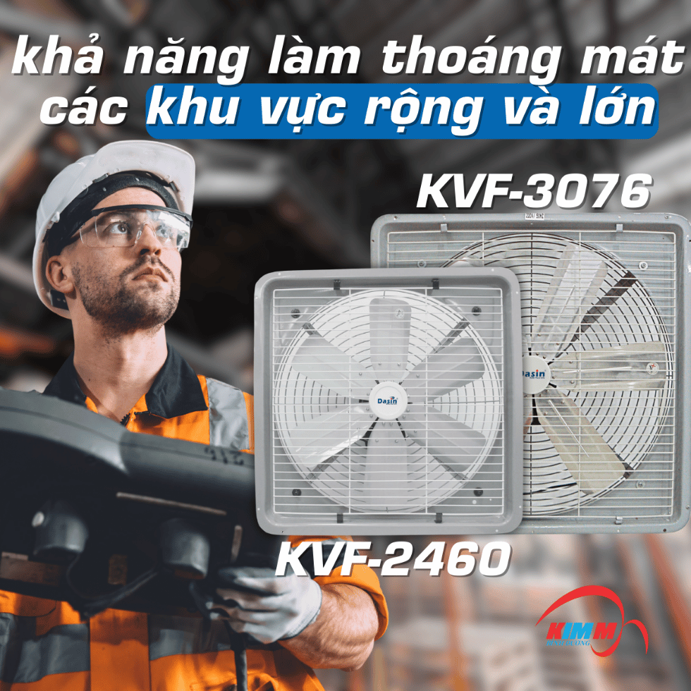 Quạt thông gió cho khu vực lớn