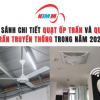 So sánh chi tiết quạt ốp trần và quạt trần truyền thống trong năm 2025