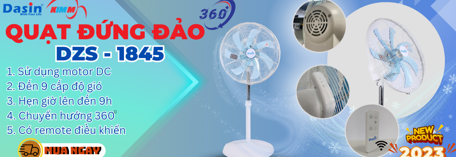 Quạt đứng đảo DZS - 1845 